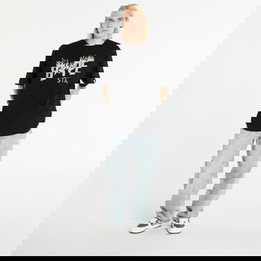 Тениска BAPE Wild Leopard Pattern Bape Sta Logo Relaxed Fit T-shirt Черно | 001TEL801305MBLK, 2