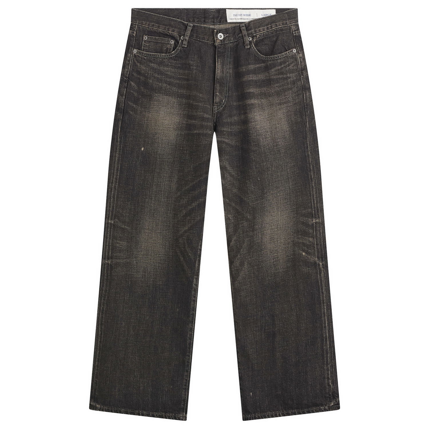 Дънки Neighborhood Wide Leg Selvedge Denim Jeans Черно | 252XBNH-PTM04-BLK, 0