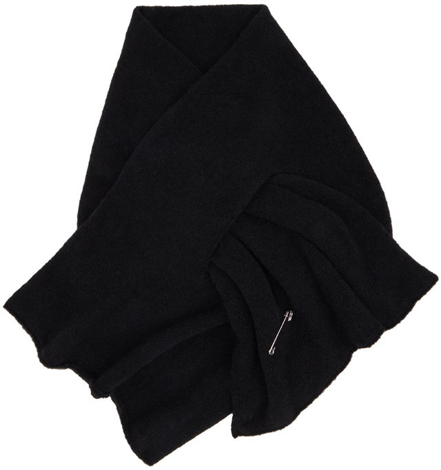 Black Knit Scarf