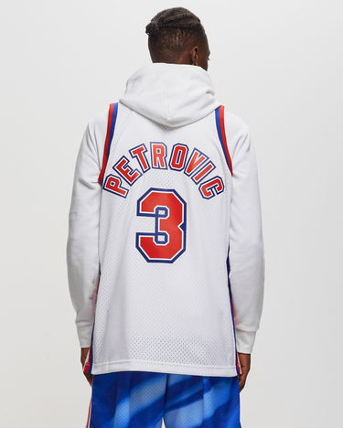 Фланелка Mitchell & Ness NBA Swingman Jersey New Jersey Nets 1992-93 Drazen Petrovic #3 Бяло | SMJYLG19016-NJNWHIT92DPE, 3