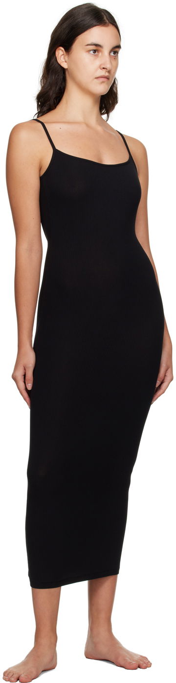 Pокля SKIMS SKIMS Soft Lounge Backless Maxi Dress Черно | DR-MAX-3489, 3