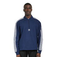 Поло тениска adidas Originals 3-Stripes Polo Longsleeve Тъмно синьо | HK7424, 1