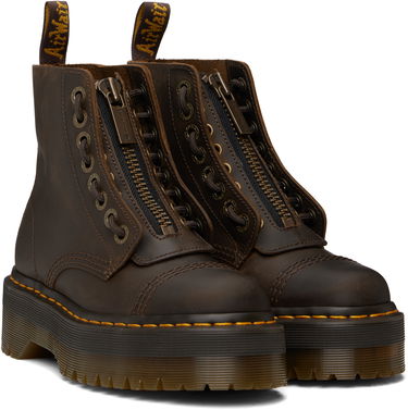 Кецове и обувки Dr. Martens Sinclair Leather Platform Boots Кафяво | 40910200, 3