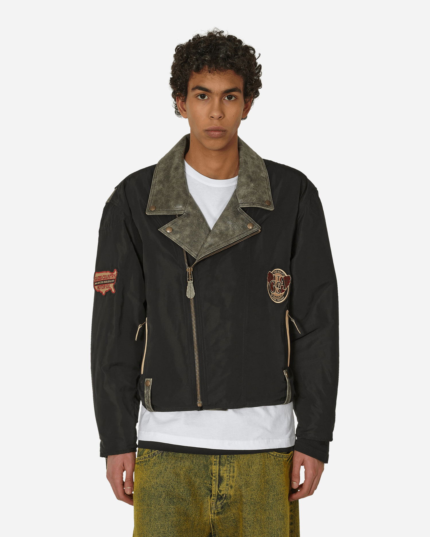 Яке GUESS Nylon Moto Jacket Jet Black Черно | M4GN15WFA20 JBLK, 1