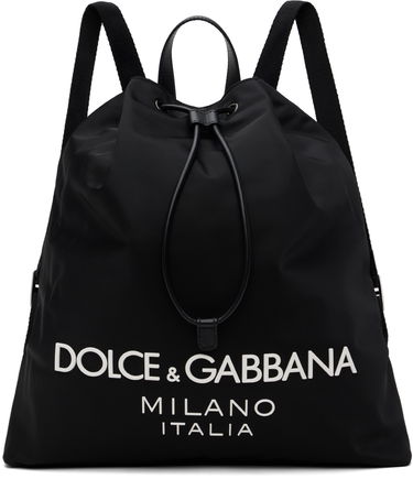 Раница Dolce & Gabbana Drawstring Backpack Черно | BM2336AG182, 0