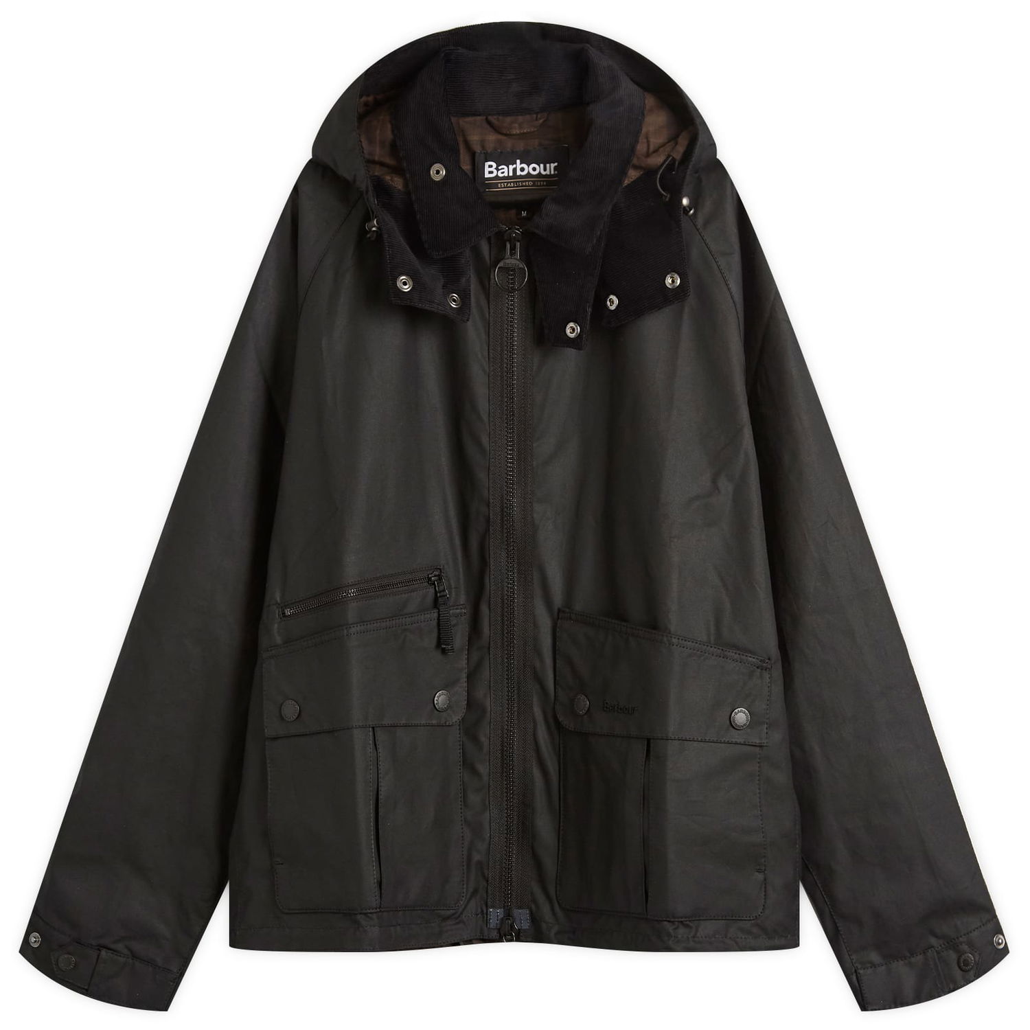 Яке Barbour Re-Engineered Bardon Spey Wax Jacket, Size Large Черно | MWX2482BK71, 0