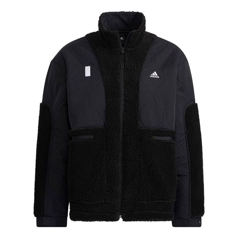 Парка adidas Originals Mixboa Splicing Fleece Jacket Черно | H40243
