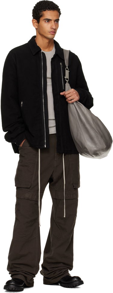 Яке Rick Owens Rick Owens DRKSHDW Concealed Zipfront Jacket Черно | DU02E7775 BMO, 4