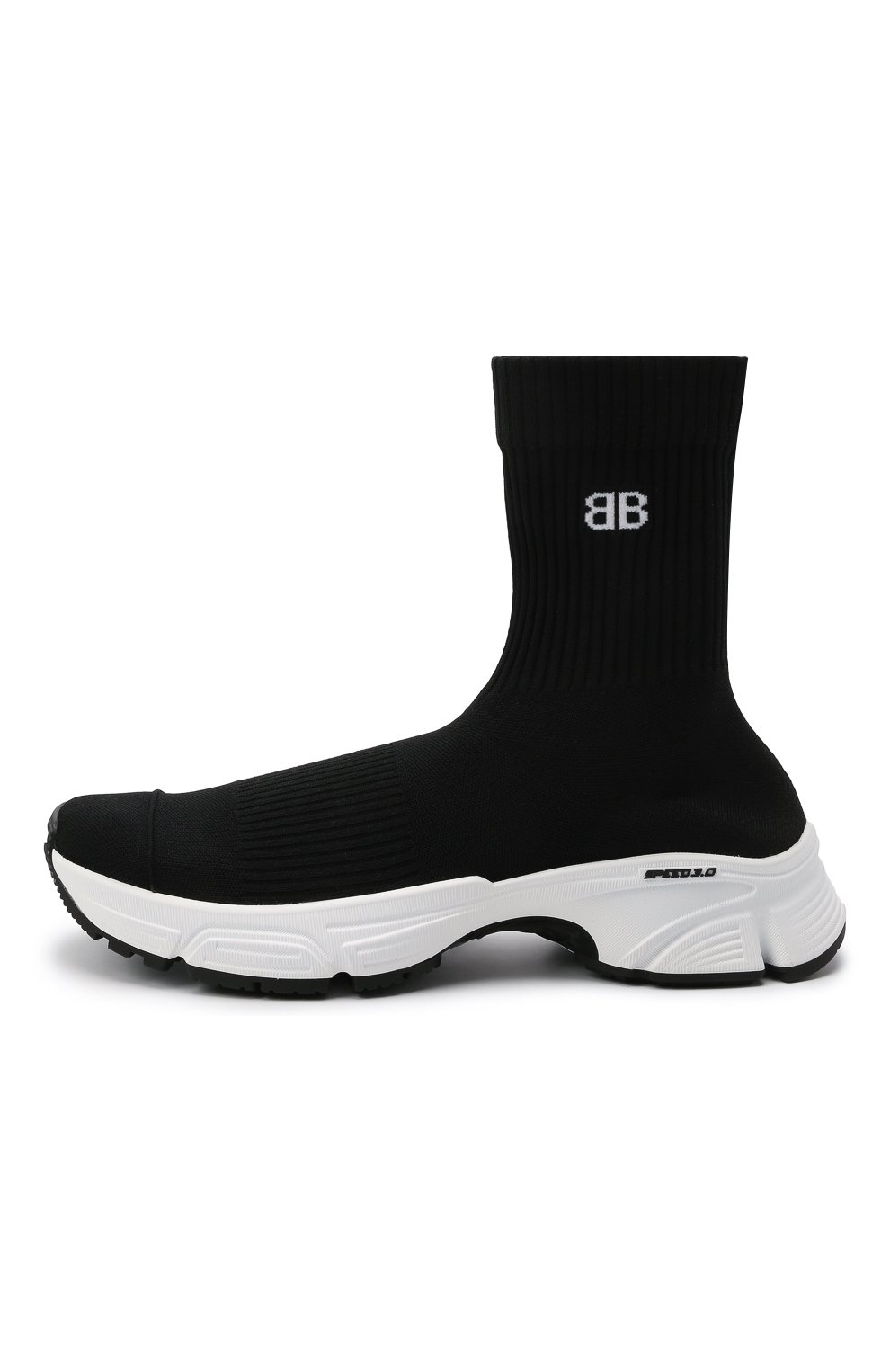 Кецове и обувки Balenciaga Speed 3.0 Sneakers "Black & White" Черно | 654466 W2DN1, 0