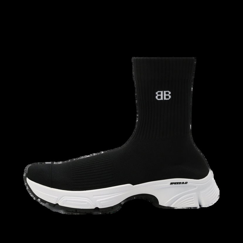 Кецове и обувки Balenciaga Speed 3.0 Sneakers "Black & White" Черно | 654466 W2DN1