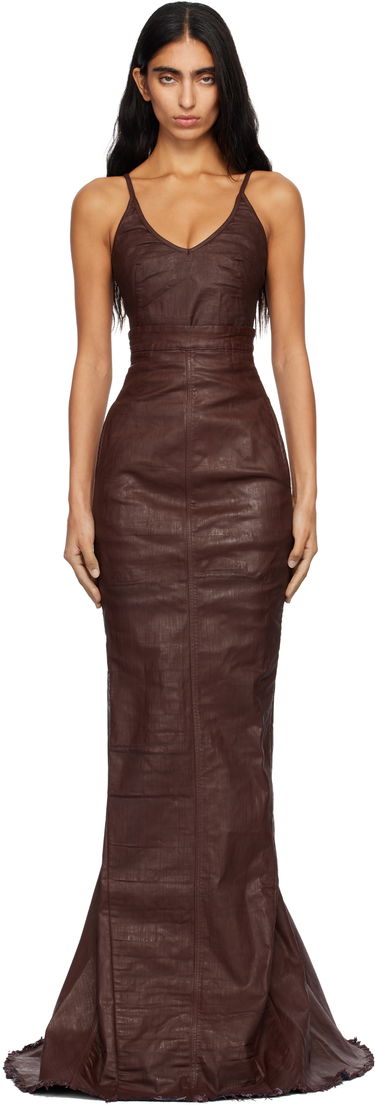Пола Rick Owens DRKSHDW Concordians Lido Maxi Skirt Кафяво | DS02E7344 SDSW, 0