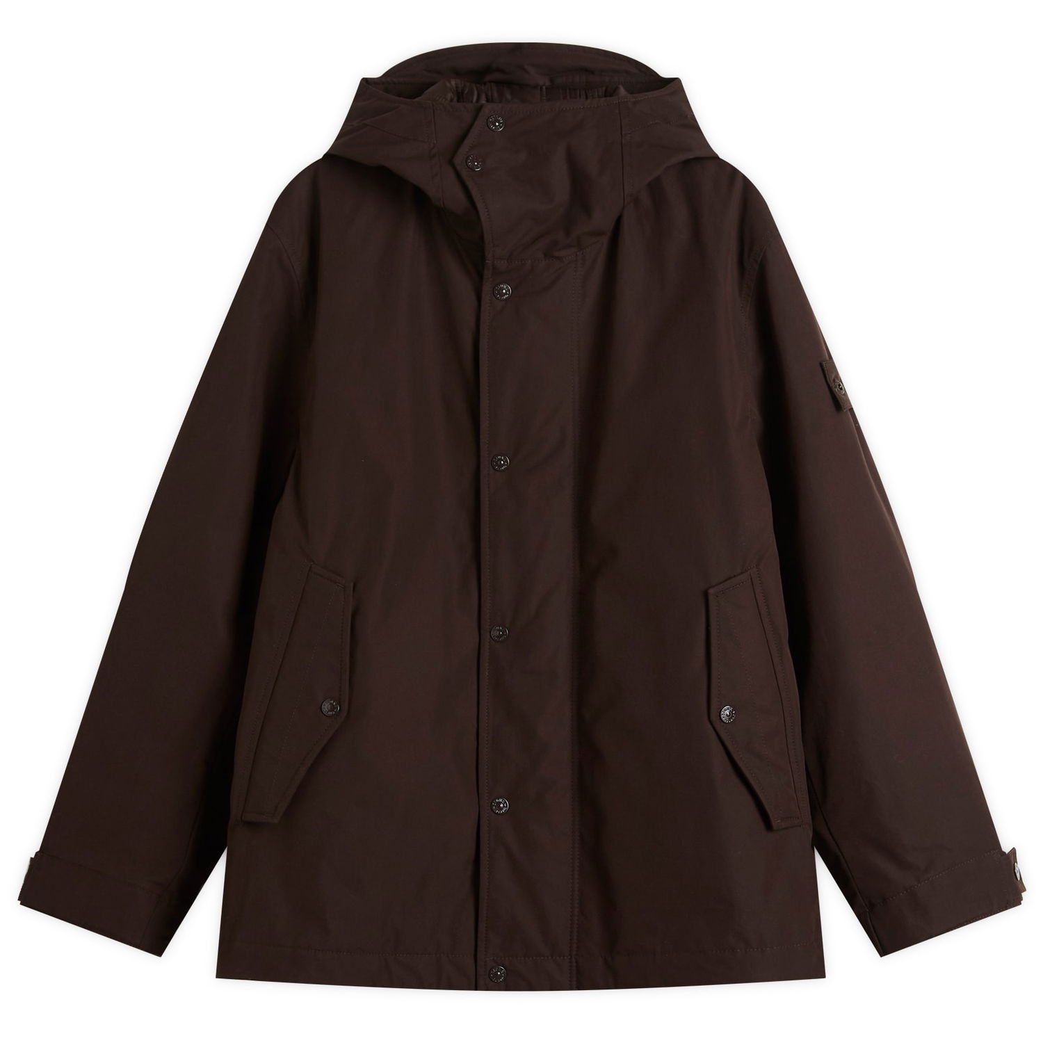 Парка Stone Island Weatherproof Cotton Canvas Parka Jacket, Size Large Кафяво | K2S154100105-V0070, 1