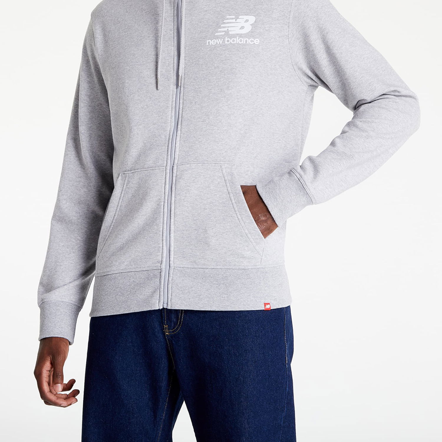 Суитчър New Balance Essentials Hoodie Сиво | MJ03558AG, 1