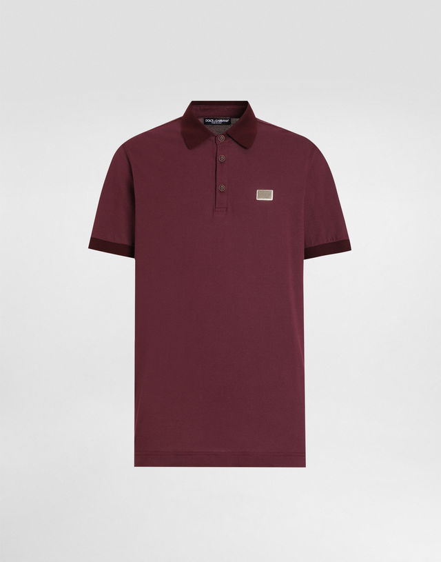 Dolce & Gabbana Cotton Polo Shirt with Logo Tag