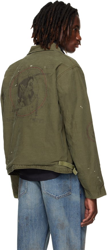 Яке Enfants Riches Déprimés 'Need to Suffer' Distressed Field Jacket Зелено | 030-556, 2