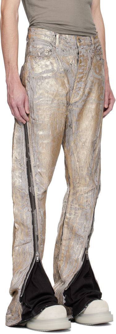 Дънки Rick Owens Rick Owens Hollywood Bolan Banana Jeans Металик | RR01E5343 SGMC, 1