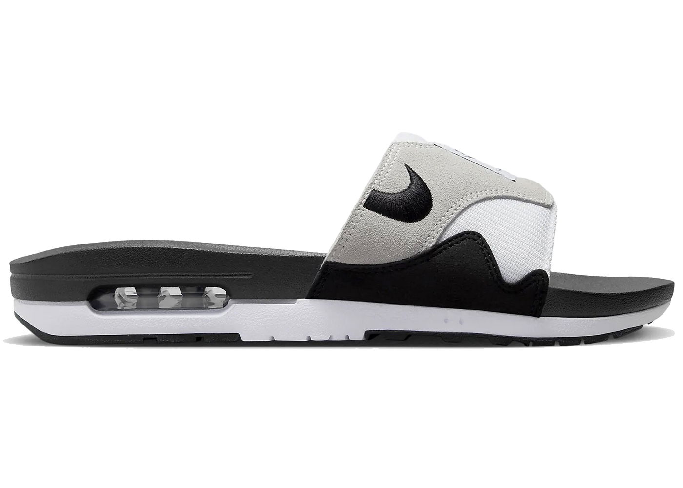 Кецове и обувки Nike Air Max 1 Slide White Black Бяло | DH0295-102, 0