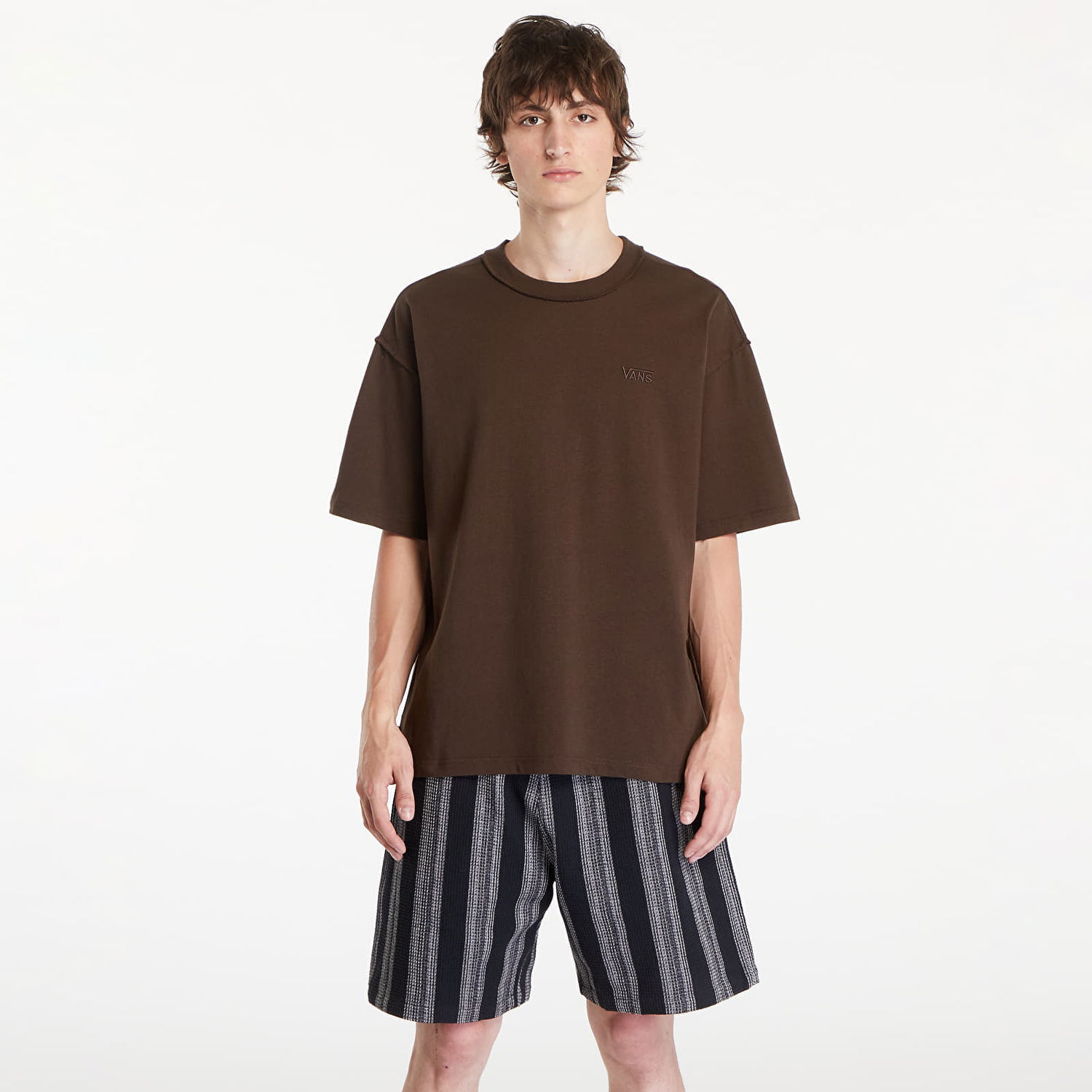 Тениска Vans LX Premium Short Sleeve T-Shirt Demitasse Кафяво | VN000GBY3N11, 0