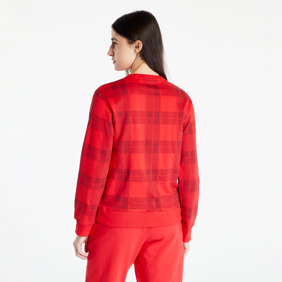 Суитчър CALVIN KLEIN Mc Holiday Sweatshirt Textured Червено | QS6953E 5VN, 1