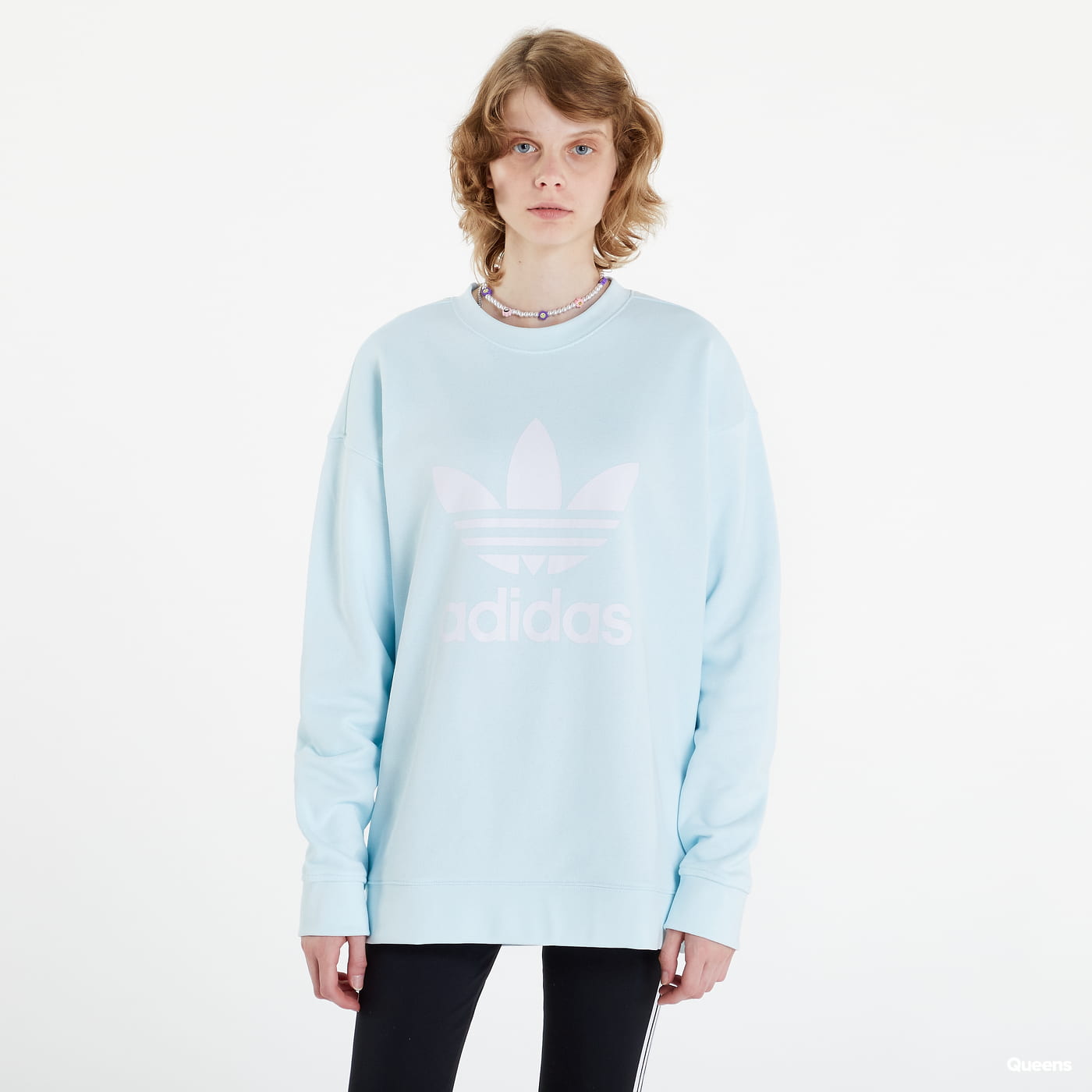 Суитчър adidas Originals Trefoil Crew Синьо | HL6678, 0