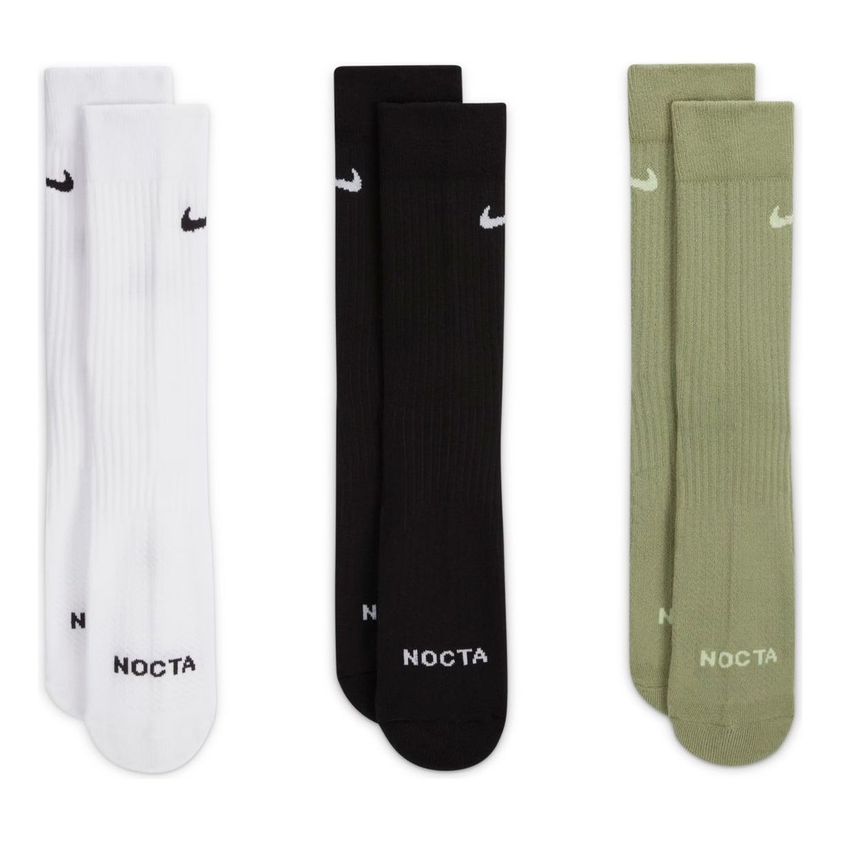 Чорапи Nike NOCTA Drake Crew Socks (3 Pairs) Зелено | DD9240-911, 0