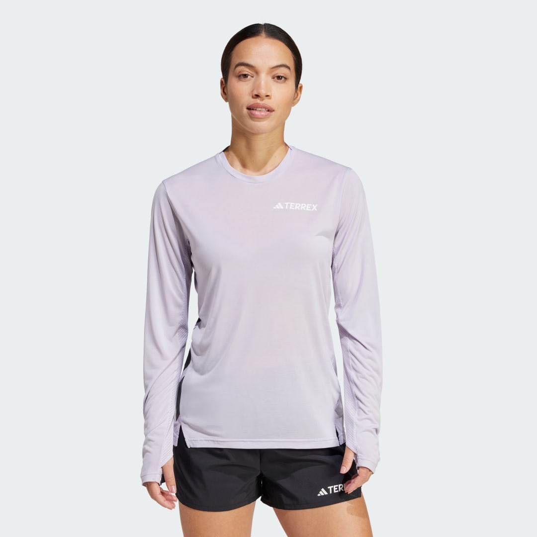 Тениска adidas Performance Terrex Xperior Climacool+ Long Sleeve T-Shirt Лилаво | JN8130, 0