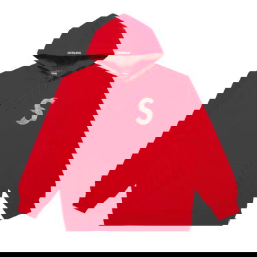 Суитчър Supreme Swarovski x S Logo Hooded Sweatshirt Червено | SS21SW40 RED, 1