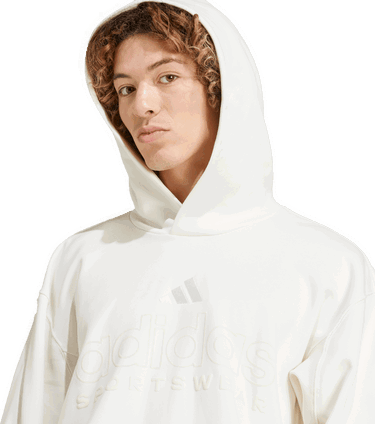 Суитчър adidas Performance Fleece Graphic Hoodie Бяло | IY6594, 4