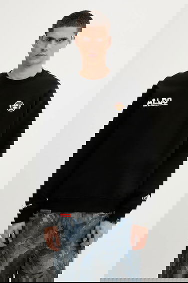 Суитчър AAPE by A Bathing Ape Aaper Crew Neck Sweatshirt with graphic Черно | AAPSWMB377XXN, 0