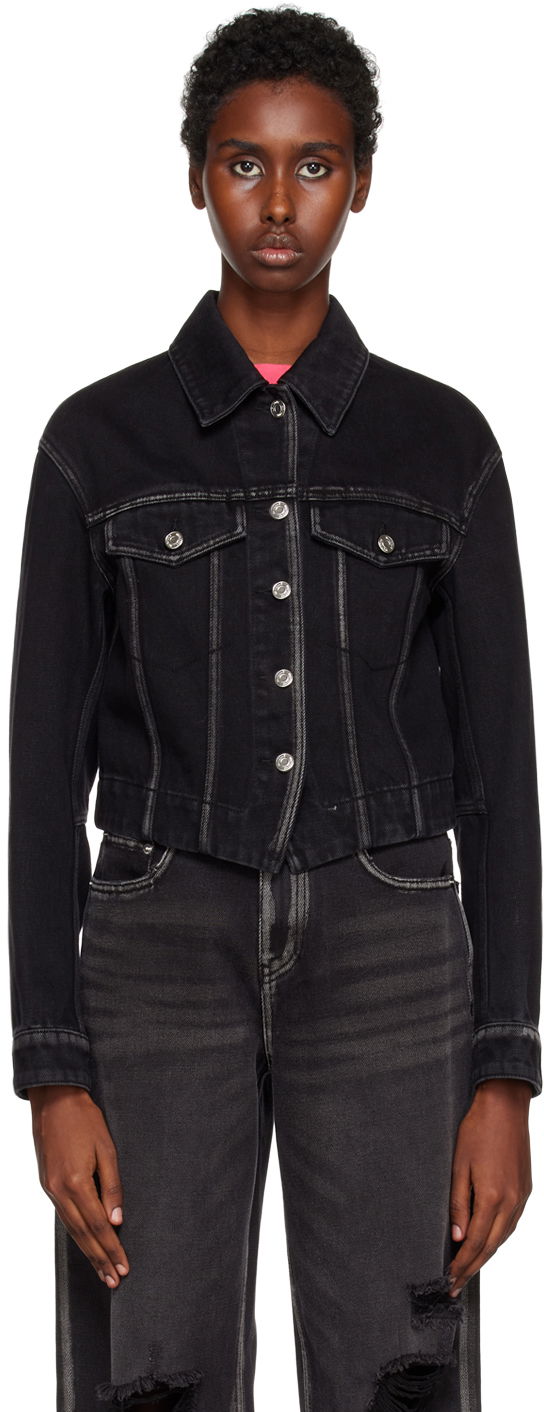 Яке We11done We11done V-Line Denim Jacket Черно | WD-DJ3-22-330-W-BK, 0