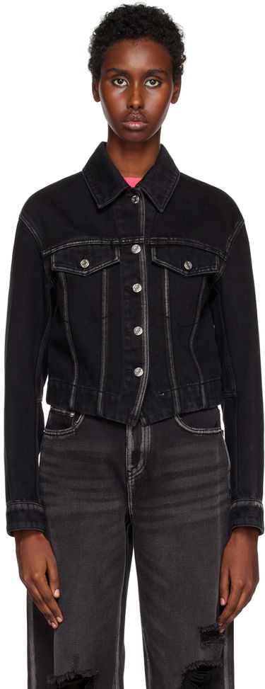 Яке We11done We11done V-Line Denim Jacket Черно | WD-DJ3-22-330-W-BK, 0