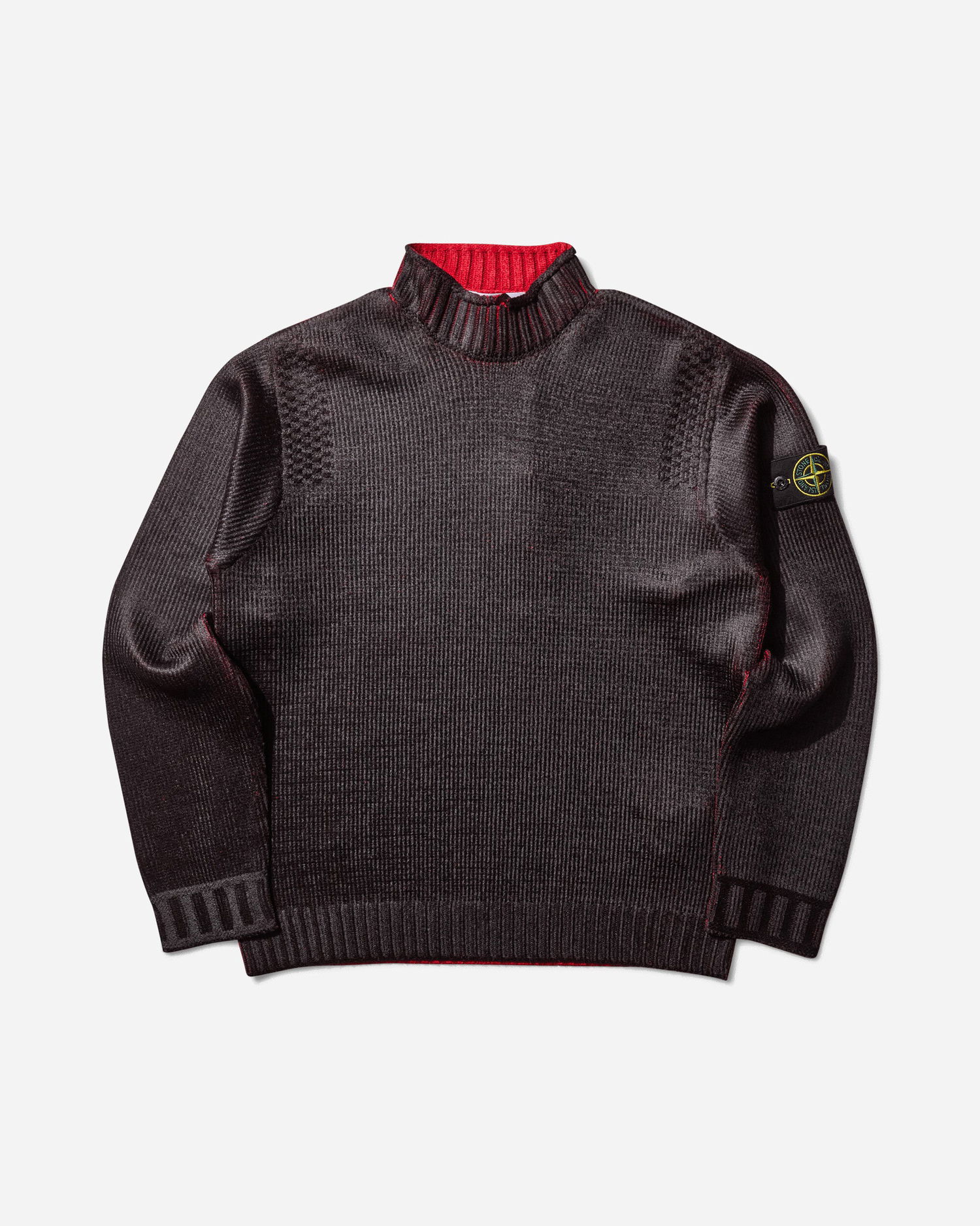 Пуловер Stone Island Sublimatic Print Mock Neck Sweater Черно | K2S15-5100066-S00Z5 V0012, 1