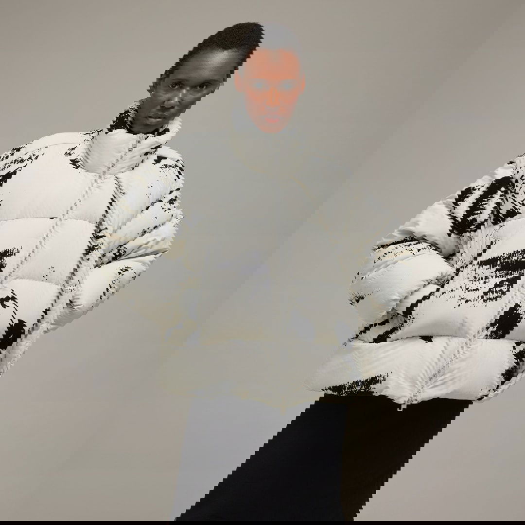 Пухо яке Y-3 Graphic Print Puffer Jacket Бяло | IL2036, 0