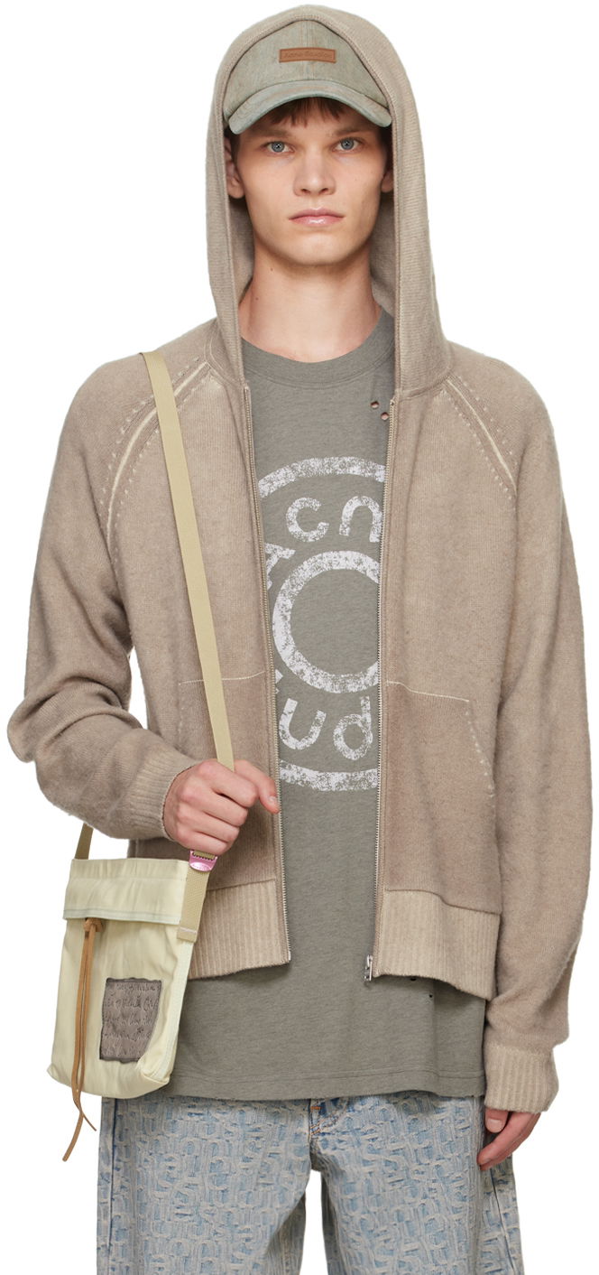 Суитчър Acne Studios Taupe Raglan Sleeve Hoodie Бежово | B60330-, 0