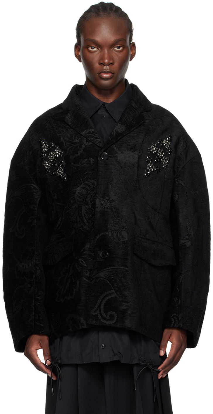Яке Simone Rocha Simone Rocha Embellished Boxy Jacket Черно | 6099B 1092, 0