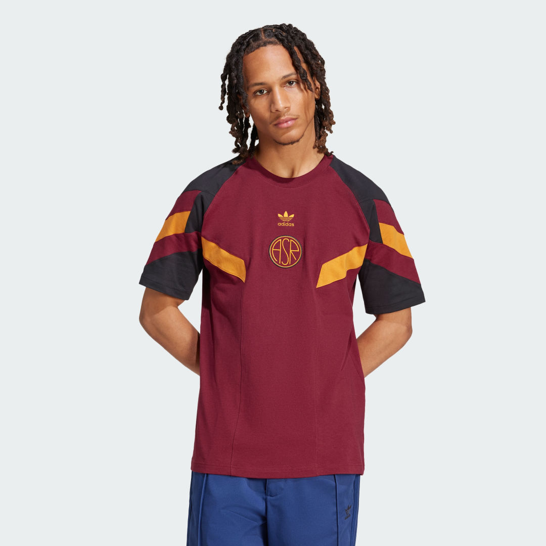 Тениска adidas Originals AS Roma Originals T-Shirt Червено | IM7454, 0