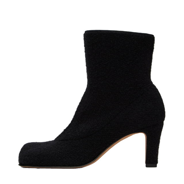 Wool Bouclé Boots "Black"