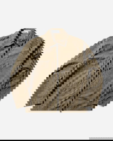 Риза Stone Island Mercerised Organic Cotton Ripstop Zip Overshirt Зелено | L1S151200005S0298 V005G, 0