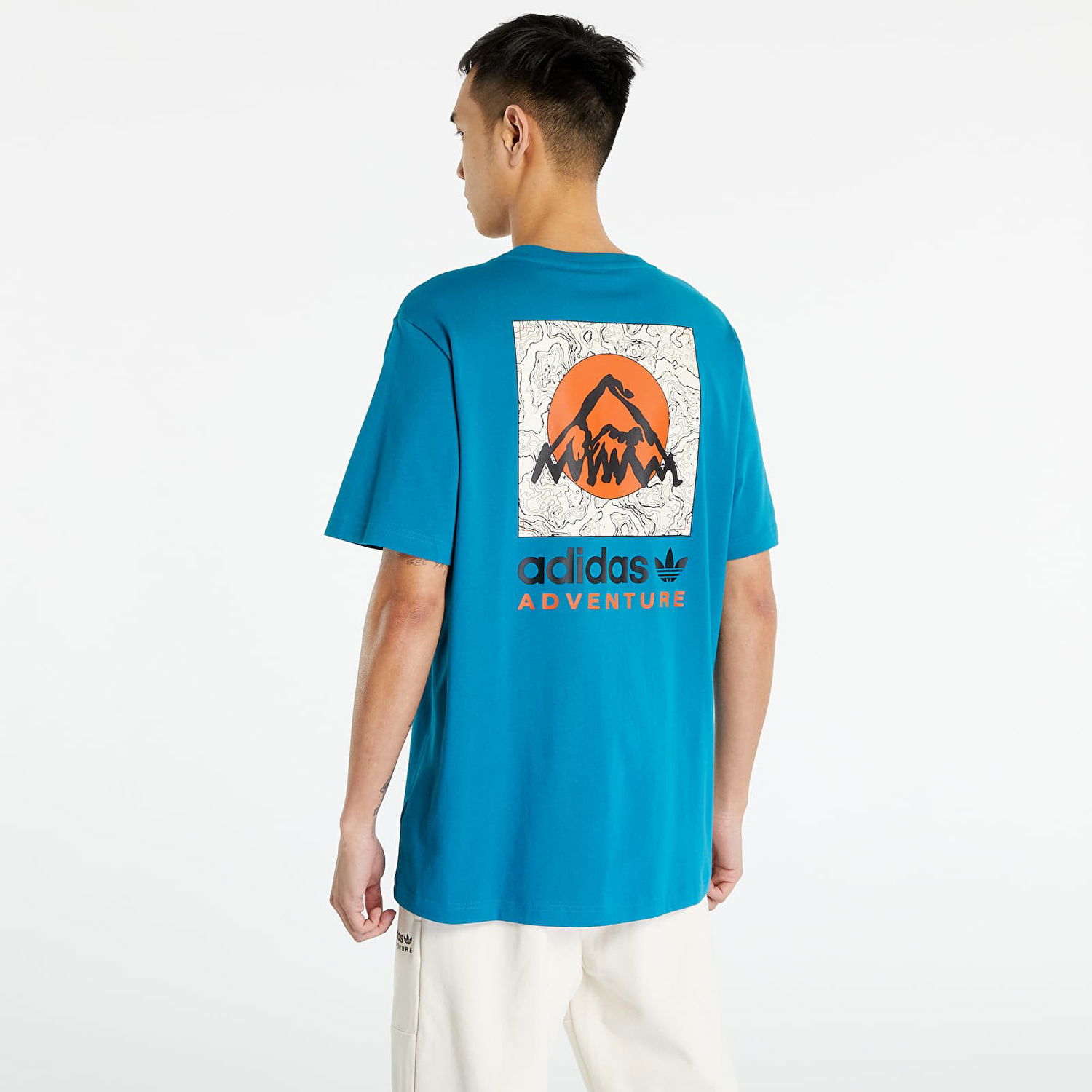 Тениска adidas Originals Adventure Mountain Back Tee Синьо | IC2362, 1