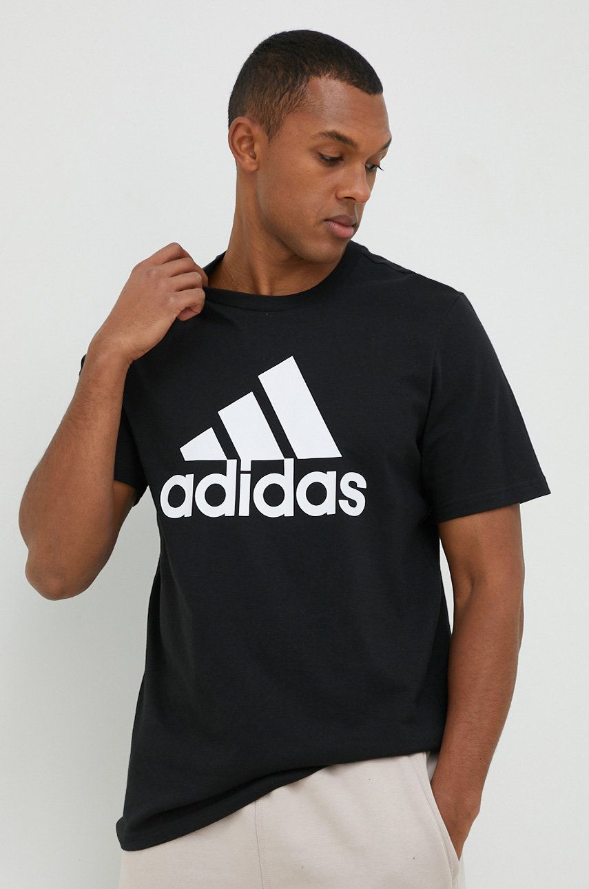 Тениска adidas Performance Cotton T-Shirt Черно | IC9347, 0