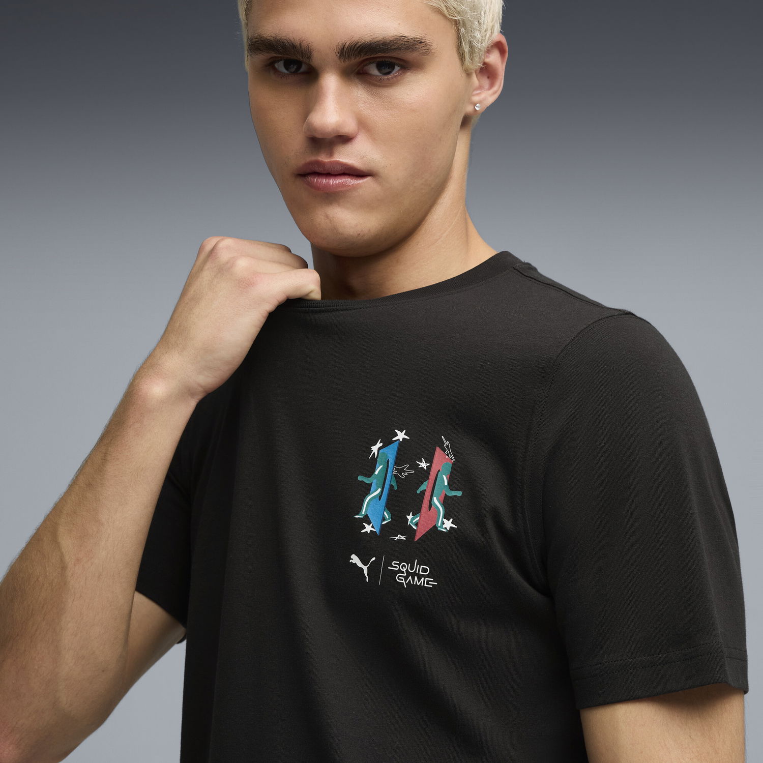 Тениски и потници Puma PUMA x SQUID GAME Graphic Tee Черно | 630706_01, 1
