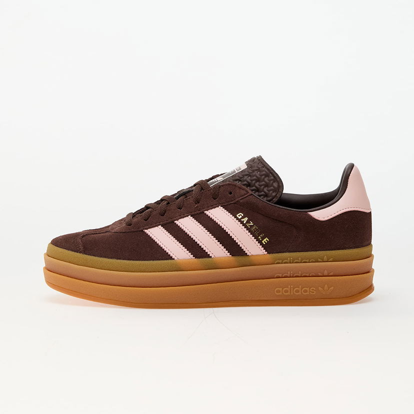 Кецове и обувки adidas Originals Gazelle Bold W Auburn/ Ice Pink/ Gold Metallic Бургунди | JI0326