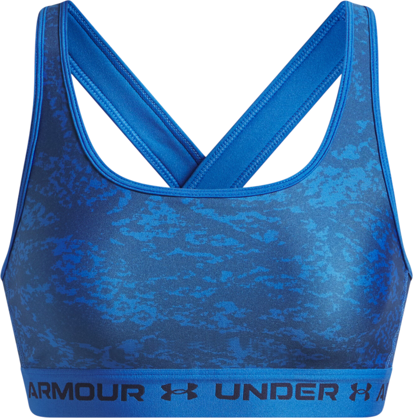 Сутиен Under Armour Under Armour Crossback Mid Print Sports Bra Синьо | 1361042-402