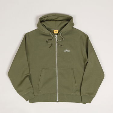 Суитчър Dime Cursive Small Logo Zip Hoodie Зелено | dimesp2417blk, 0