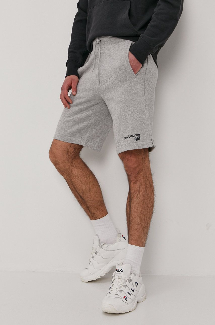 Къси панталони New Balance Shorts Сиво | MS11903AG, 0