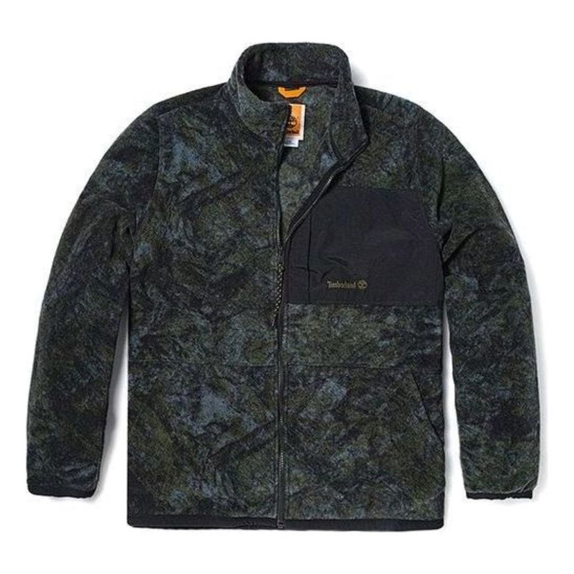 Суитчър Timberland Print Fleece Jacket Зелено | A6KES-DX0