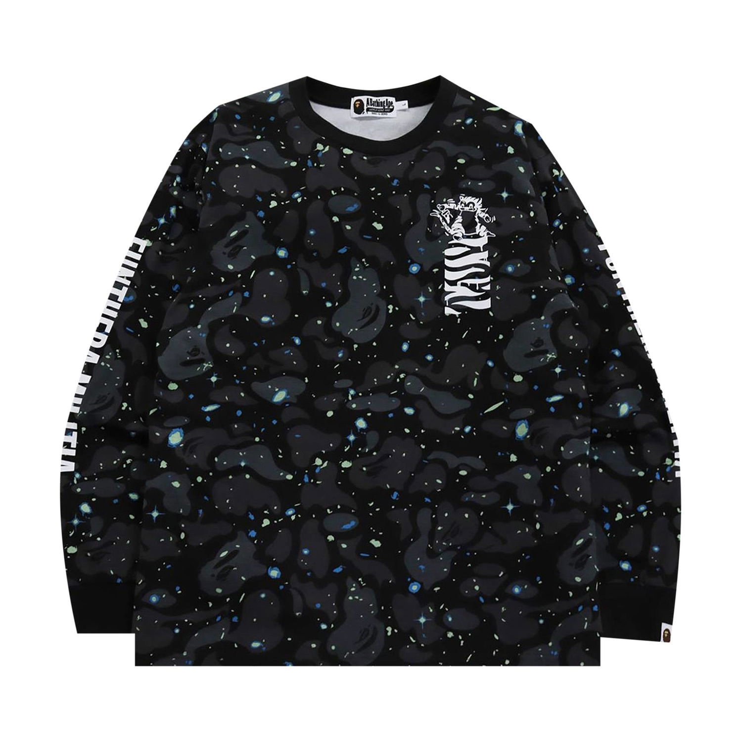 Тениска BAPE Space Camo Tiger Tee Черно | 1H80 111 003 BLACK, 1