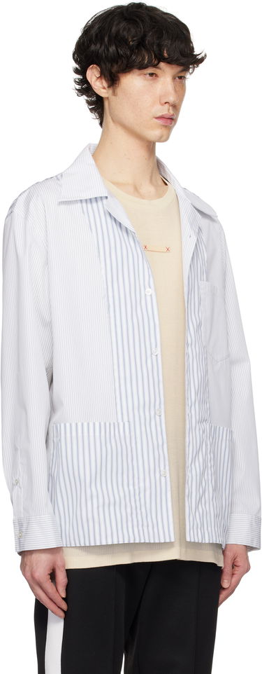Риза Maison Margiela Maison Margiela Stripe Shirt Синьо | S50DT0047 MTN054, 1