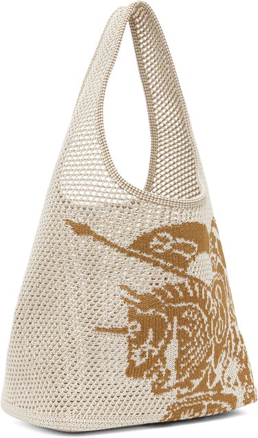Чанта през рамо Burberry Burberry EKD Large Crochet Tote Бежово | 8109369, 1