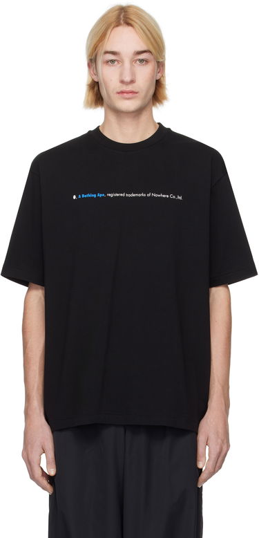 Тениска BAPE Relaxed Fit Logo T-shirt Черно | 001TEK801319M, 0
